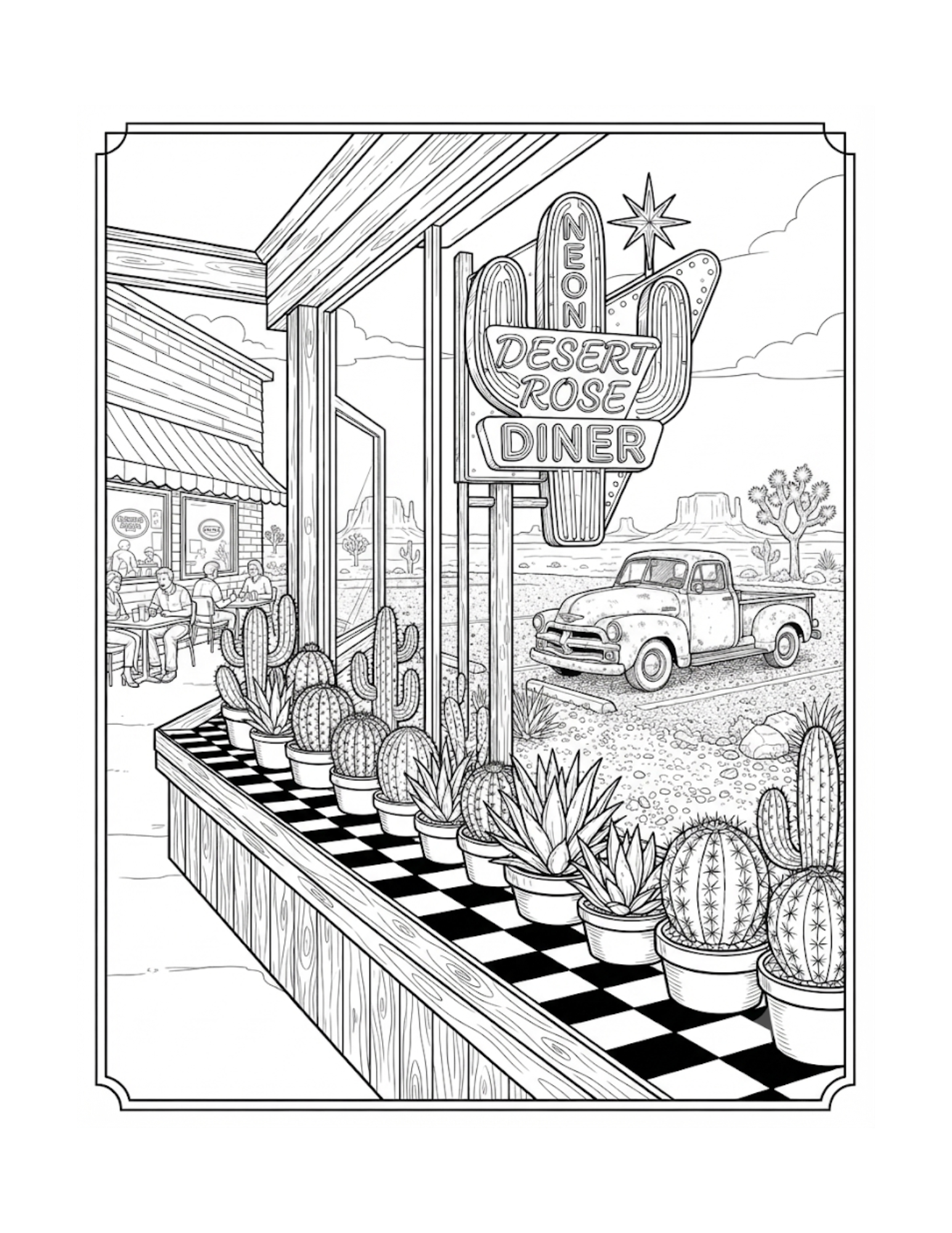 Interior page 3 from Prickly & Peaceful